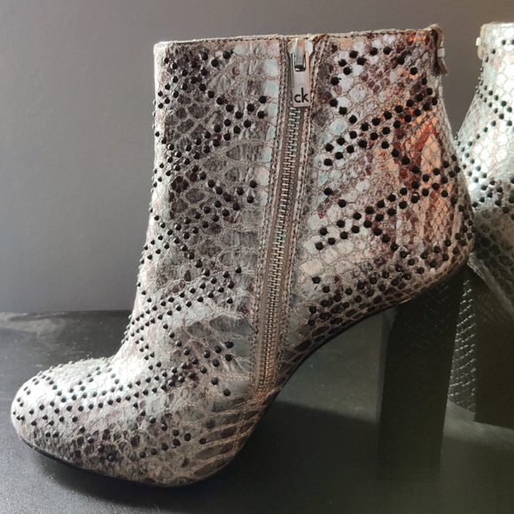 Calvin Klein studded heel boots - Jamine - Picture 2 of 9